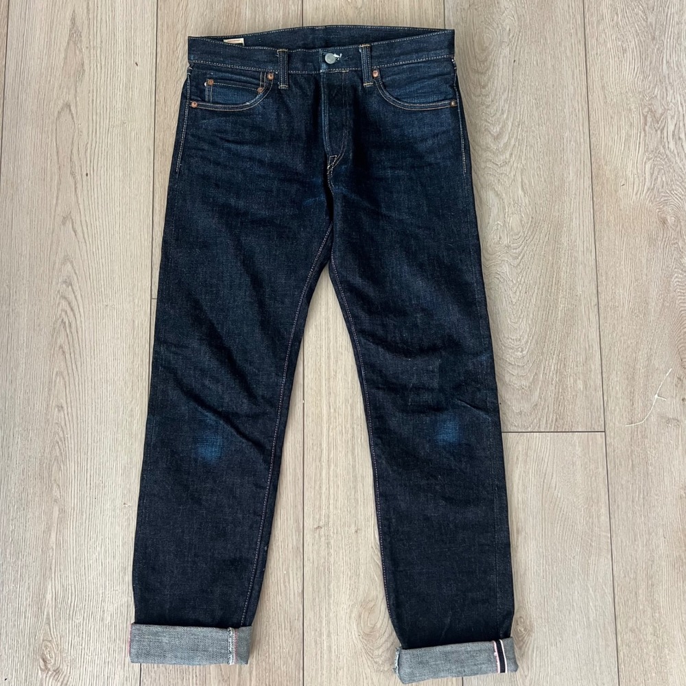 Momotaro Jeans Mens Dark Indigo Selvedge Denim Made in Japan  
Size 32